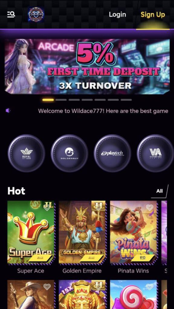 GEMINI88 Casino App - Preview - App Lobby